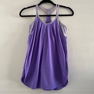 Ivivva Purple 3 Layer Built in Bra Tank Top Size 14